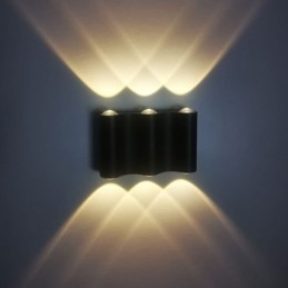 Luminária de parede de alumínio para varanda, superfície montada, luz de varanda