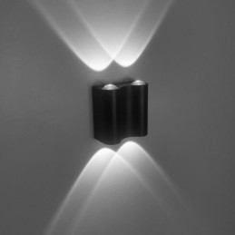 Luminária de parede de alumínio para varanda, superfície montada, luz de varanda
