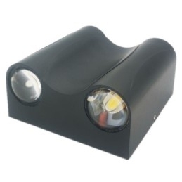 Luminária de parede de alumínio para varanda, superfície montada, luz de varanda