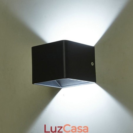 Luminária de parede de alumínio para varanda, superfície montada, cubo, luz de varanda Luminária de parede de alumínio para varanda, superfície montada, cubo, luz de varanda