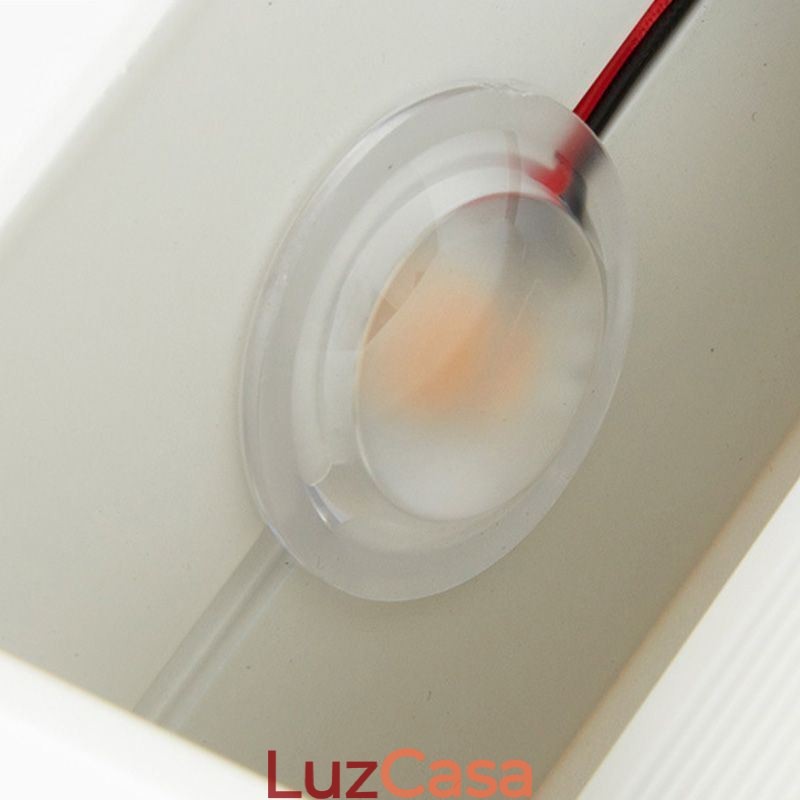 Luminária de parede de alumínio para varanda, superfície montada, cubo, luz de varanda