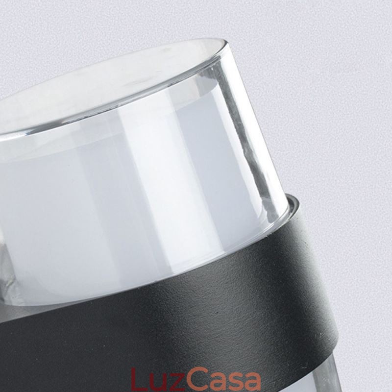 Luminária de parede minimalista acrílica à prova d'água para pátio