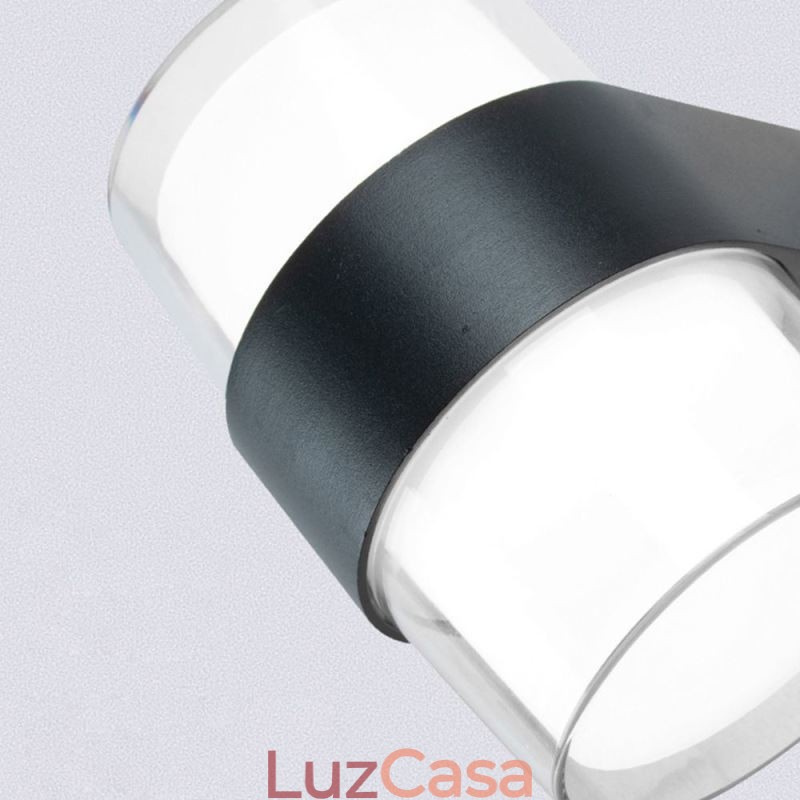 Luminária de parede minimalista acrílica à prova d'água para pátio