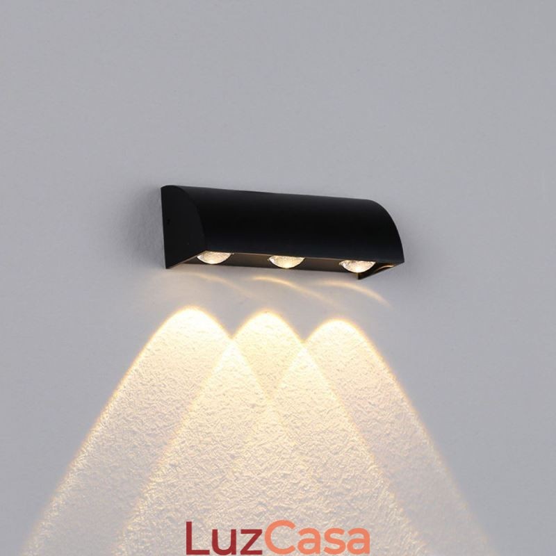 Luminária de parede à prova d'água em alumínio para escadas