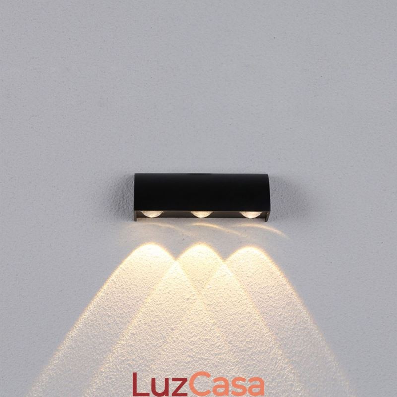 Luminária de parede à prova d'água em alumínio para escadas