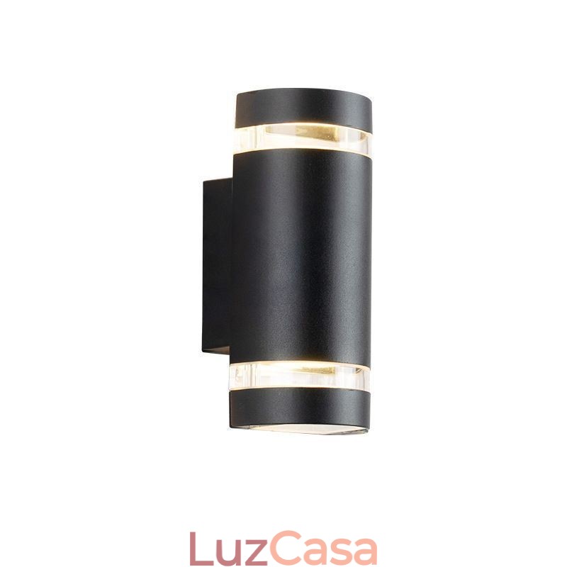 Luminária de parede à prova d'água para cima e para baixo, luminária de parede de cabeça dupla de alumínio