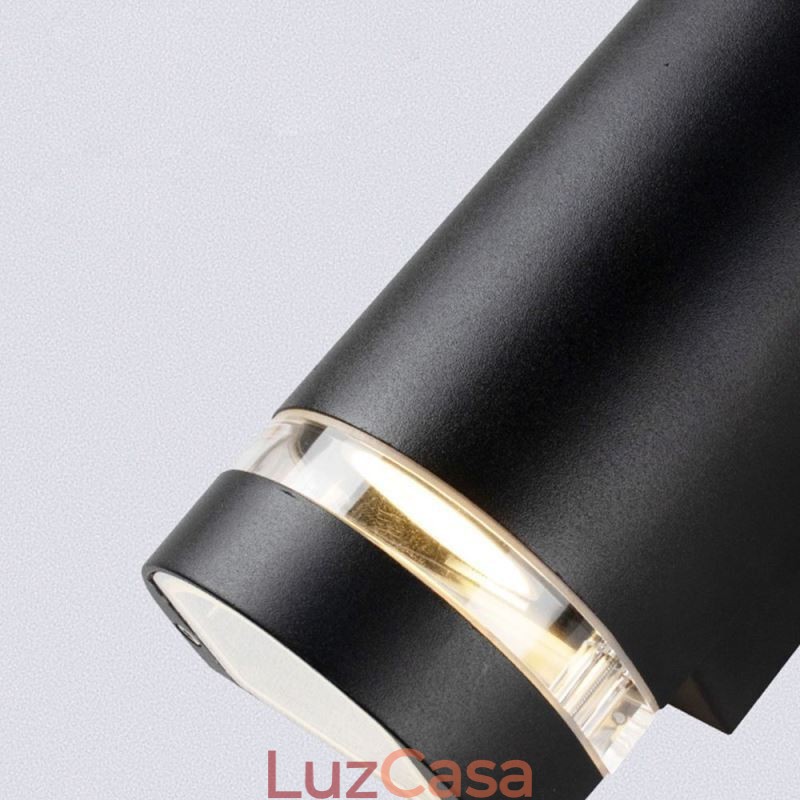 Luminária de parede à prova d'água para cima e para baixo, luminária de parede de cabeça dupla de alumínio