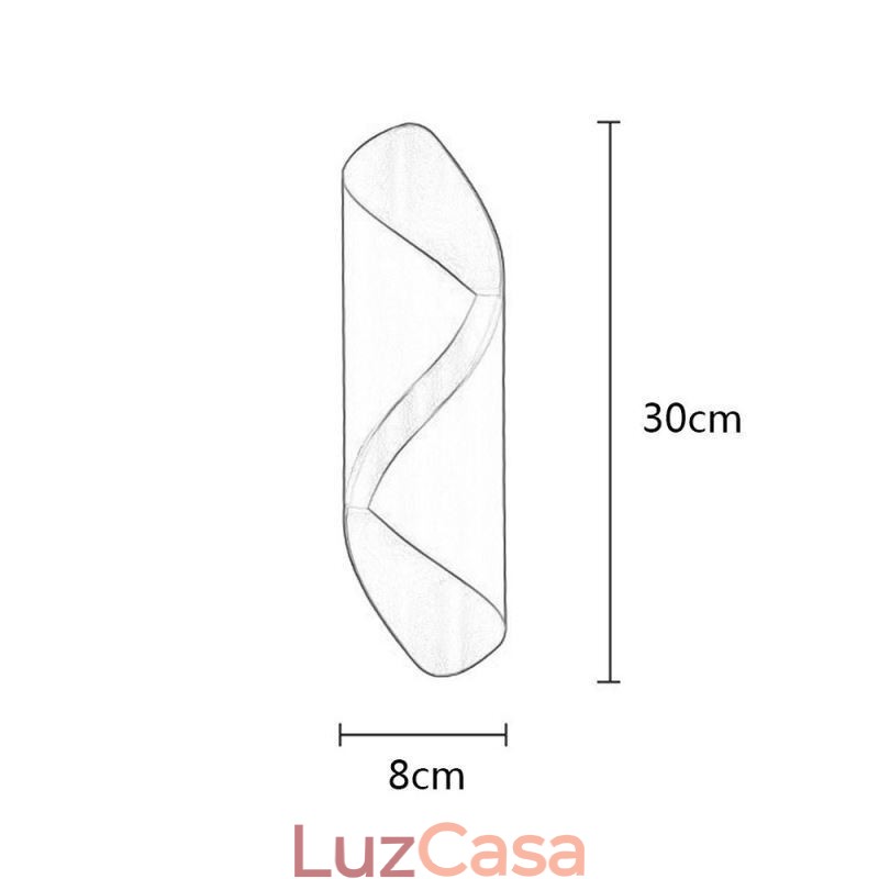 Luminária de parede moderna à prova d'água Luminária de parede Corredor Corredor