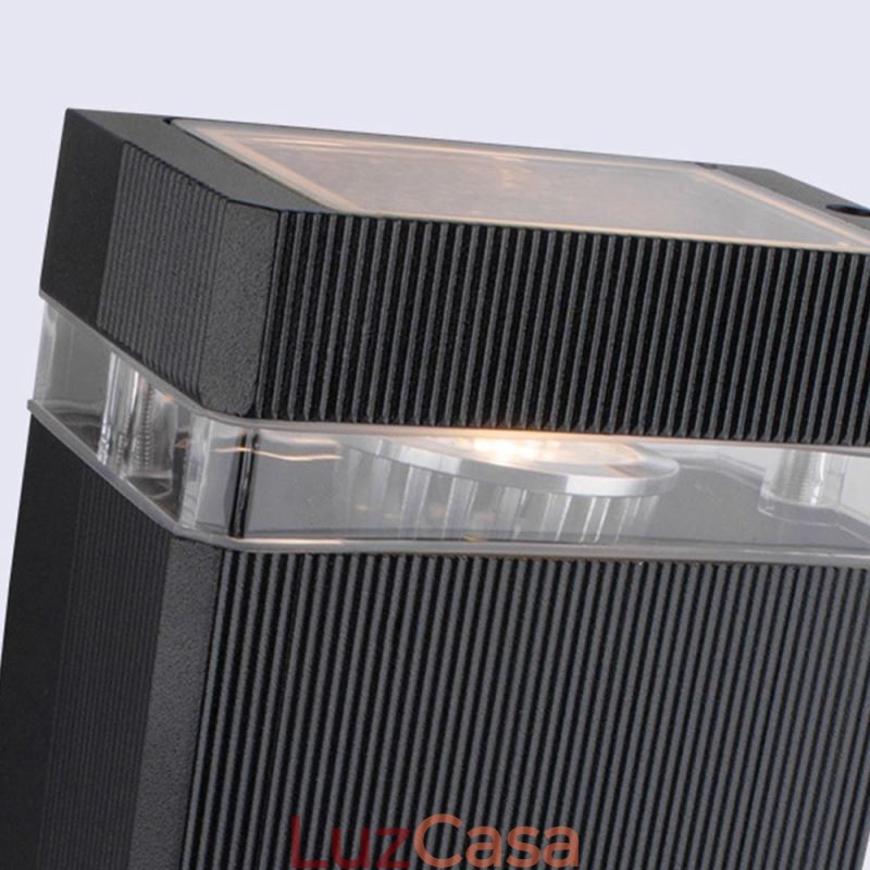 Luminária de parede simples de alumínio, luminária de parede à prova d'água, varanda e pátio