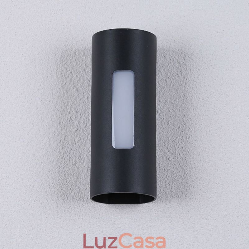 Luminária de parede impermeável de alumínio para pátio