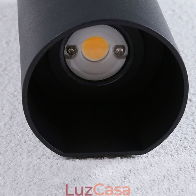 Luminária de parede impermeável de alumínio para pátio