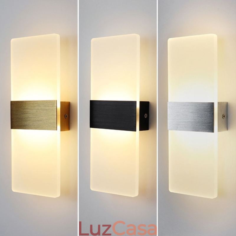 Luminárias de parede modernas e minimalistas, cabeceira, corredor, escadas, cozinha, apartamentos, lâmpadas
