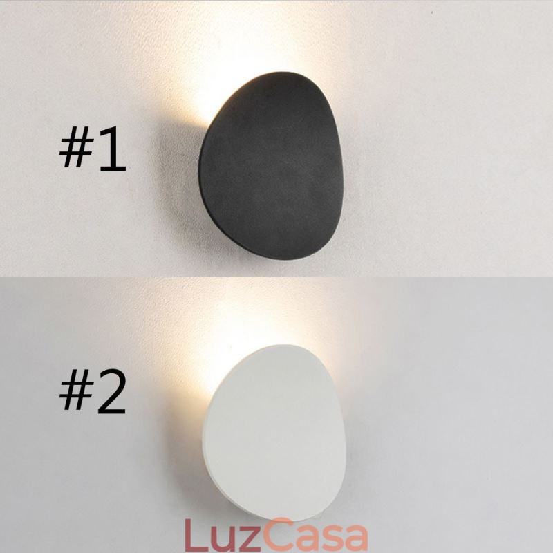 Luminária de parede de alumínio para jardim externo, iluminação para varanda
