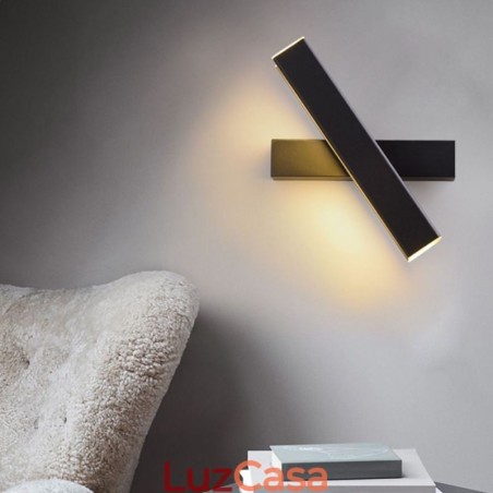 Luminária de parede giratória de cabeceira Luminária de alumínio