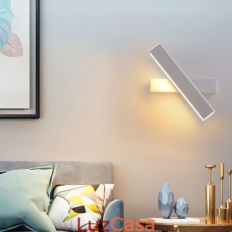 Luminária de parede giratória de cabeceira Luminária de alumínio