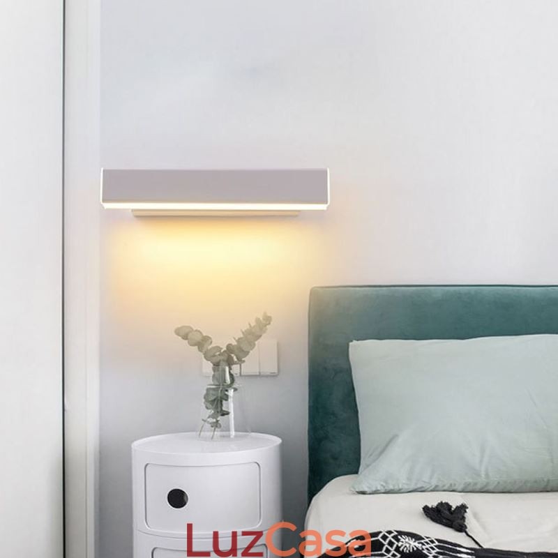Luminária de parede giratória de cabeceira Luminária de alumínio