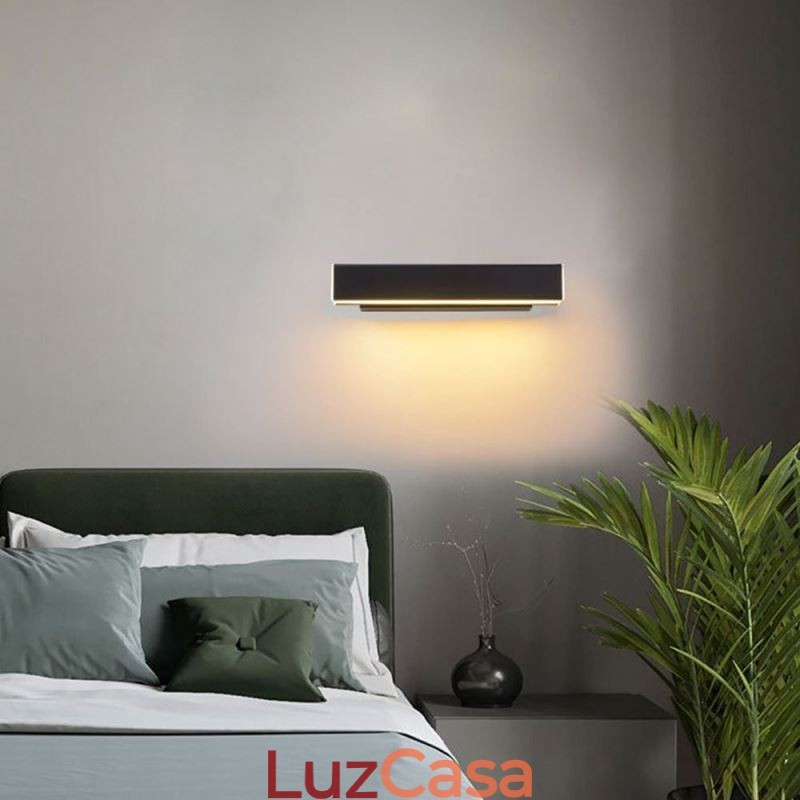 Luminária de parede giratória de cabeceira Luminária de alumínio