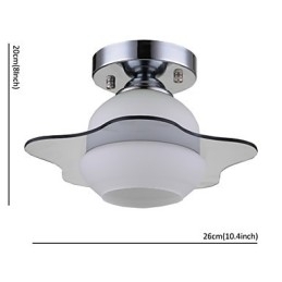 Luminária de teto moderna embutida 1 luz contemporânea metal