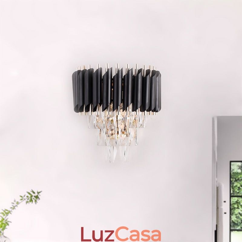 Luminárias de parede modernas Luminária de parede de cristal de criatividade
