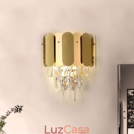 Luminária de parede de cristal moderna Luminárias de parede de cabeceira Luminária de parede de cristal moderna Luminárias de parede de cabeceira