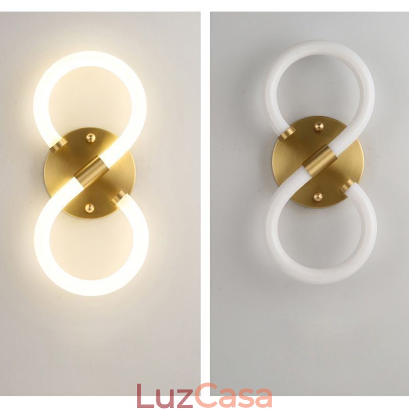Número Luz Numeral Árabe 8 Lâmpadas