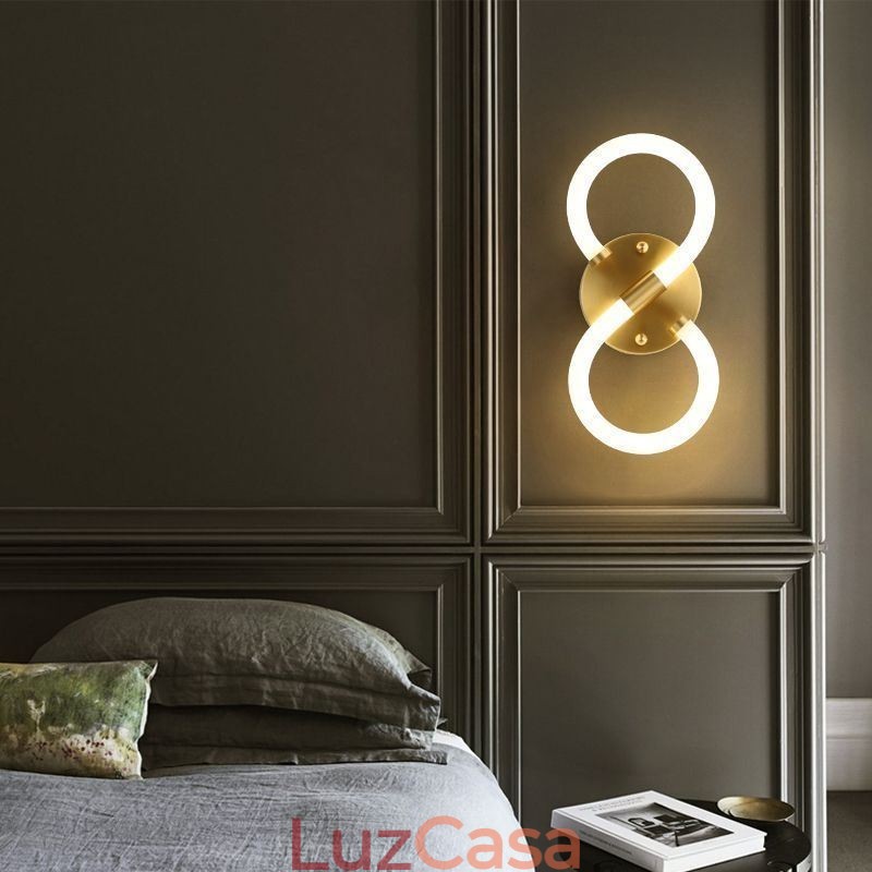 Número Luz Numeral Árabe 8 Lâmpadas