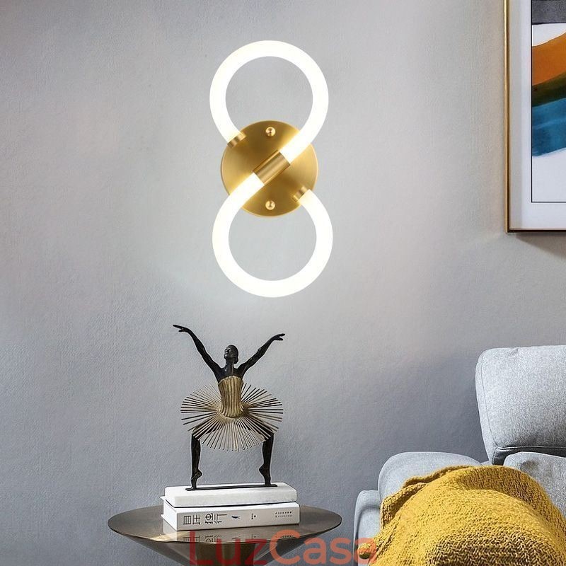 Número Luz Numeral Árabe 8 Lâmpadas