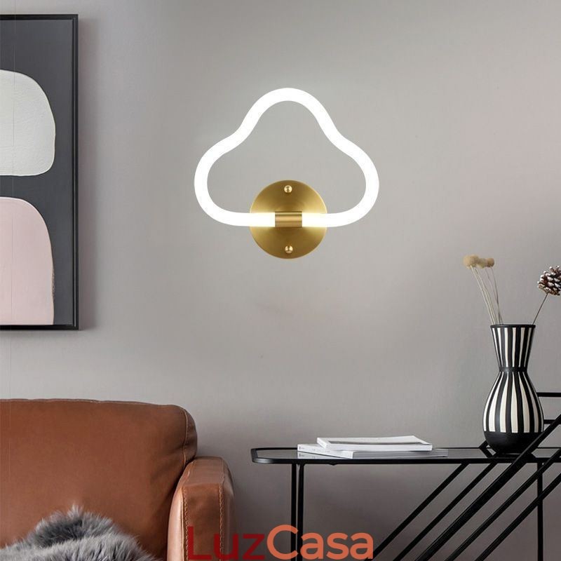 Luz de parede em forma de nuvem, arte, luzes decorativas