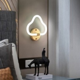 Luz de parede em forma de nuvem, arte, luzes decorativas