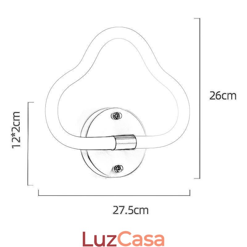 Luz de parede em forma de nuvem, arte, luzes decorativas
