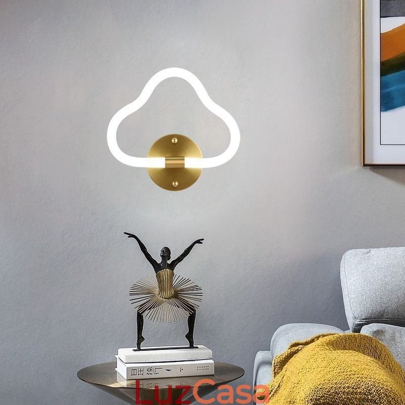 Luz de parede em forma de nuvem, arte, luzes decorativas