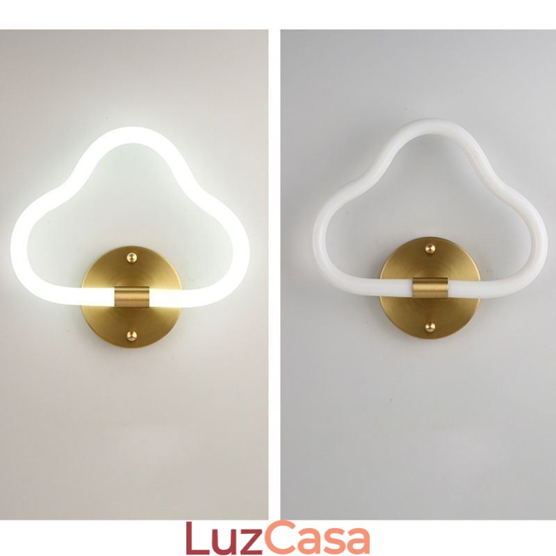 Luz de parede em forma de nuvem, arte, luzes decorativas