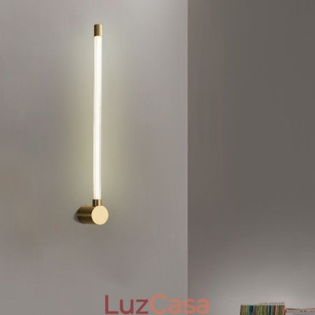 Luminária de parede moderna em tira de acrílico de latão Luminária de parede moderna em tira de acrílico de latão