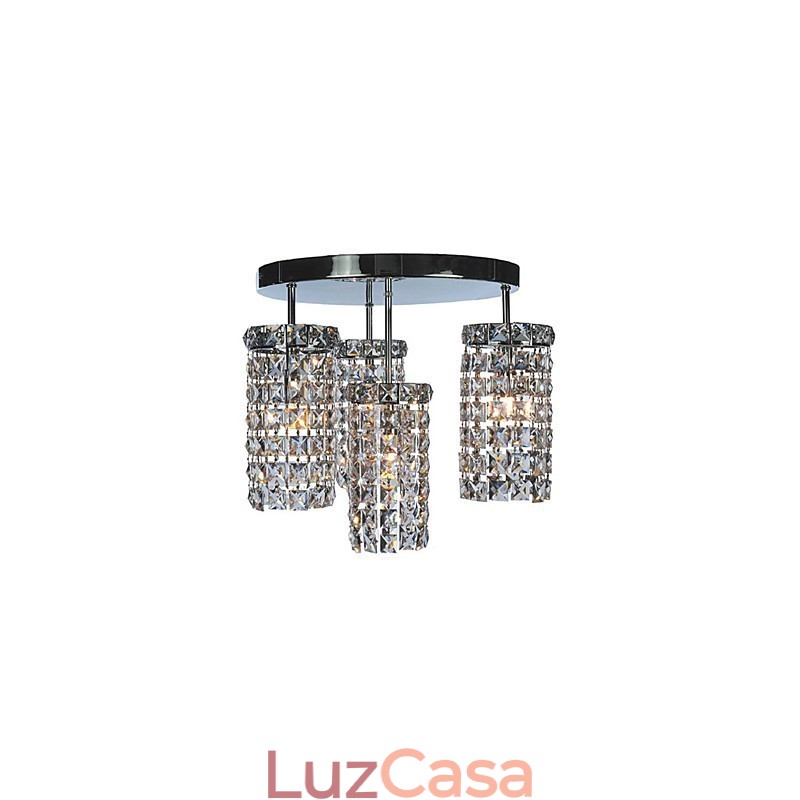 Luminárias de cristal contemporâneas embutidas com 4 luzes