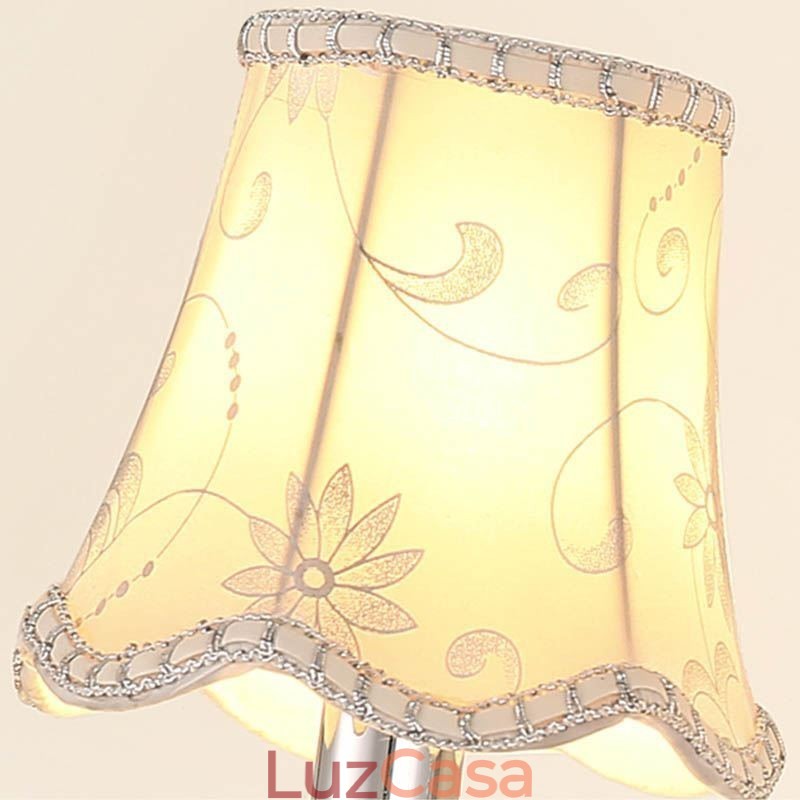 Luminária de parede elegante de cristal estilo europeu clássico