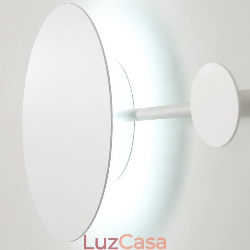 Luminária de parede moderna Luminária de parede circular Preto Gancho Arandela Iluminação de cabeceira