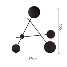 Luminária de parede moderna com formato geométrico em ferro