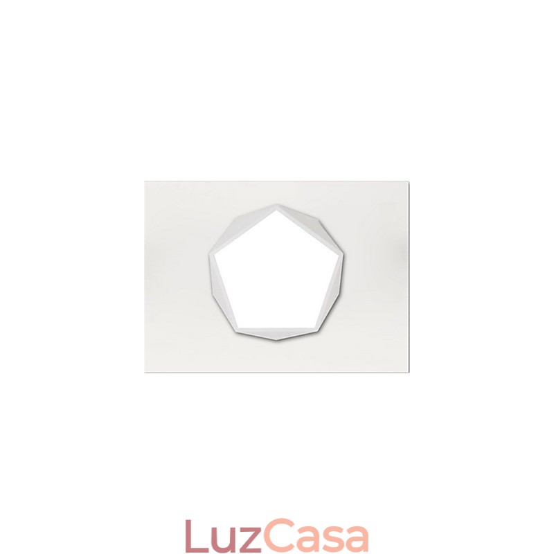 Luminária noturna moderna montada, branca + luzes de teto brancas quentes