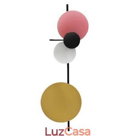 Luminária de parede moderna Luminária de parede circular Iluminação colorida para casa Iluminação de cabeceira Luminária de parede moderna Luminária de parede circular Iluminação colorida para casa Iluminação de cabeceira