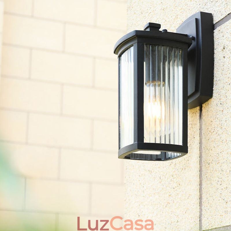 Moderno Simples Luz Ao Ar Livre À Prova D'Água Quadrado Coluna Luz De Parede Pátio Corredor