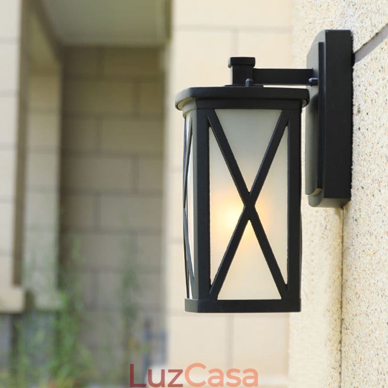 Moderno Simples Luz Ao Ar Livre À Prova D'Água Quadrado Coluna Luz De Parede Pátio Corredor