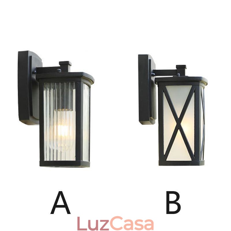 Moderno Simples Luz Ao Ar Livre À Prova D'Água Quadrado Coluna Luz De Parede Pátio Corredor