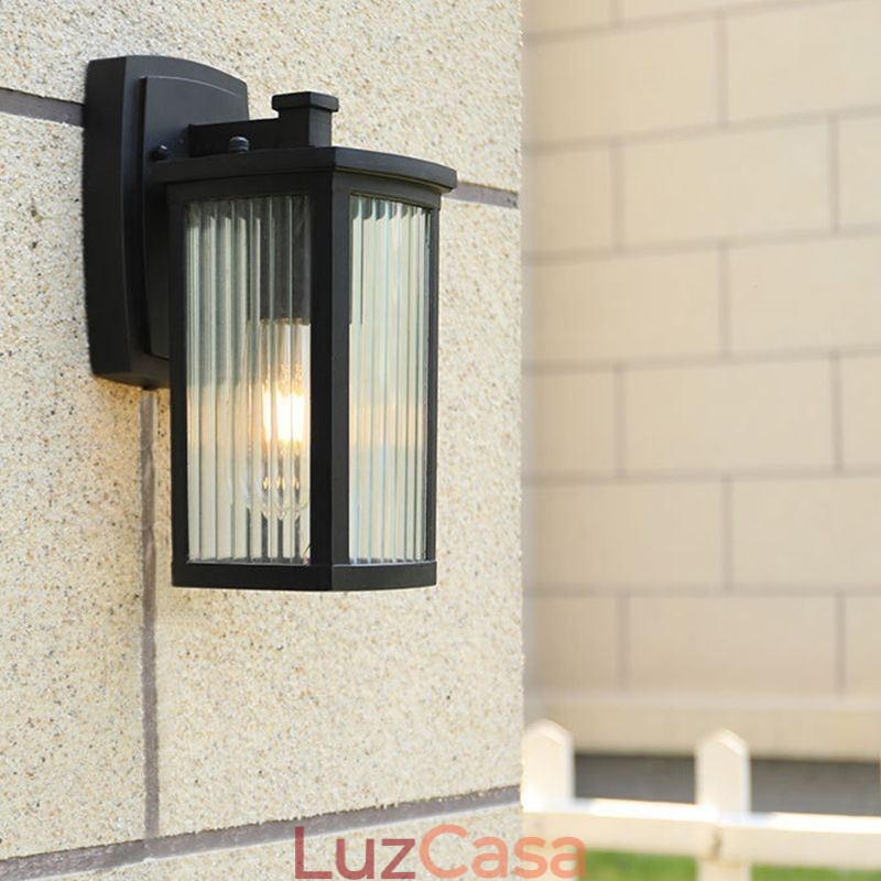 Moderno Simples Luz Ao Ar Livre À Prova D'Água Quadrado Coluna Luz De Parede Pátio Corredor