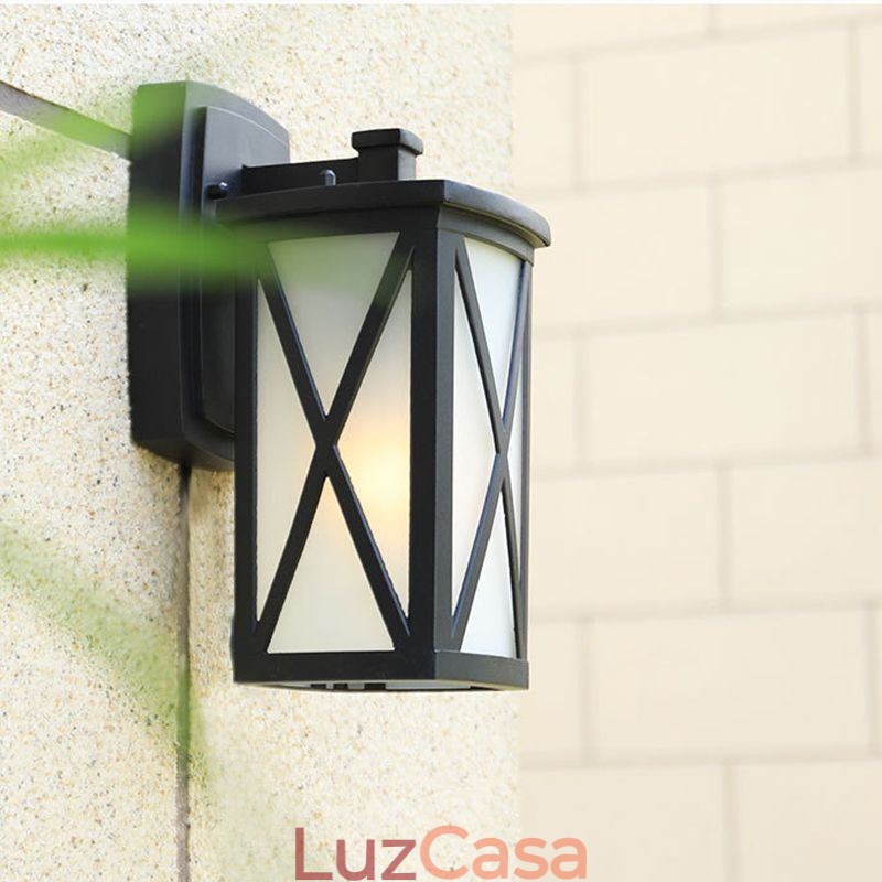 Moderno Simples Luz Ao Ar Livre À Prova D'Água Quadrado Coluna Luz De Parede Pátio Corredor