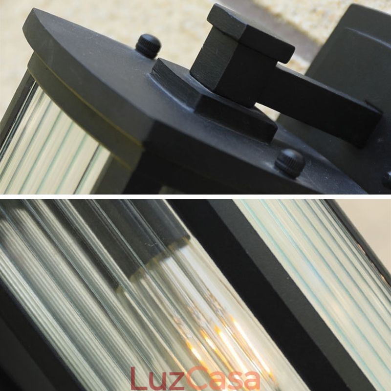 Moderno Simples Luz Ao Ar Livre À Prova D'Água Quadrado Coluna Luz De Parede Pátio Corredor