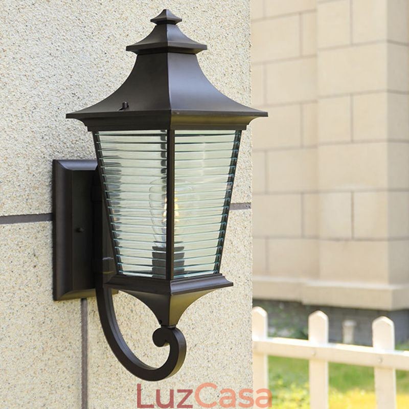 Luz externa moderna à prova d'água gazebo luz de parede pátio corredor jardim varanda