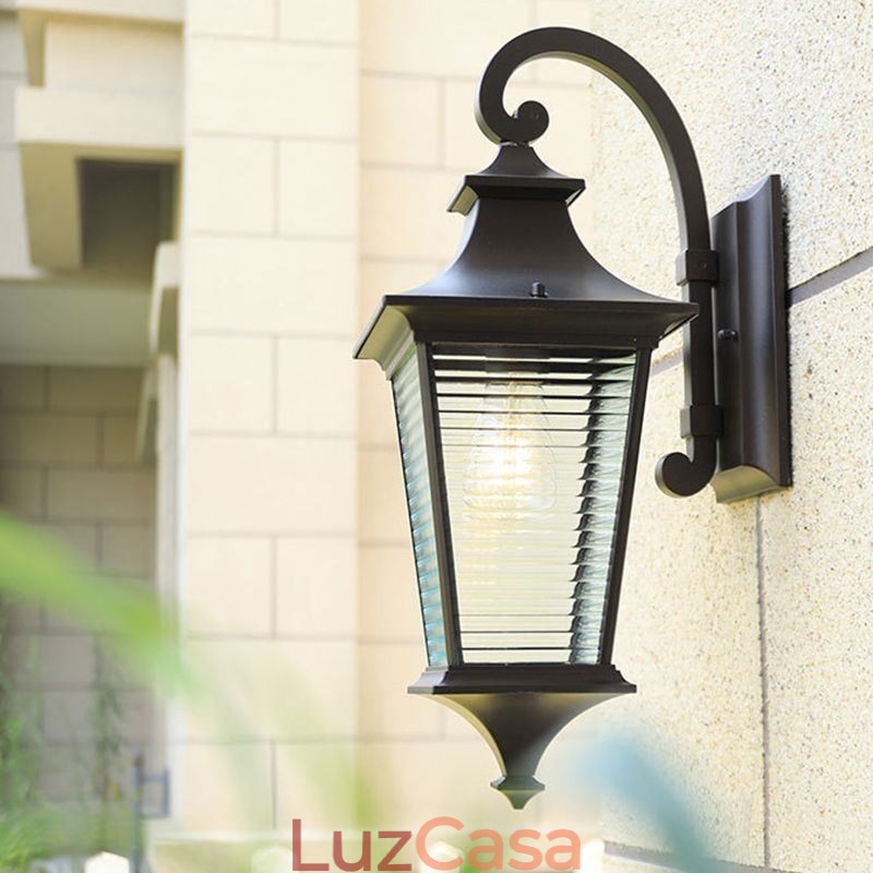 Luz externa moderna à prova d'água gazebo luz de parede pátio corredor jardim varanda