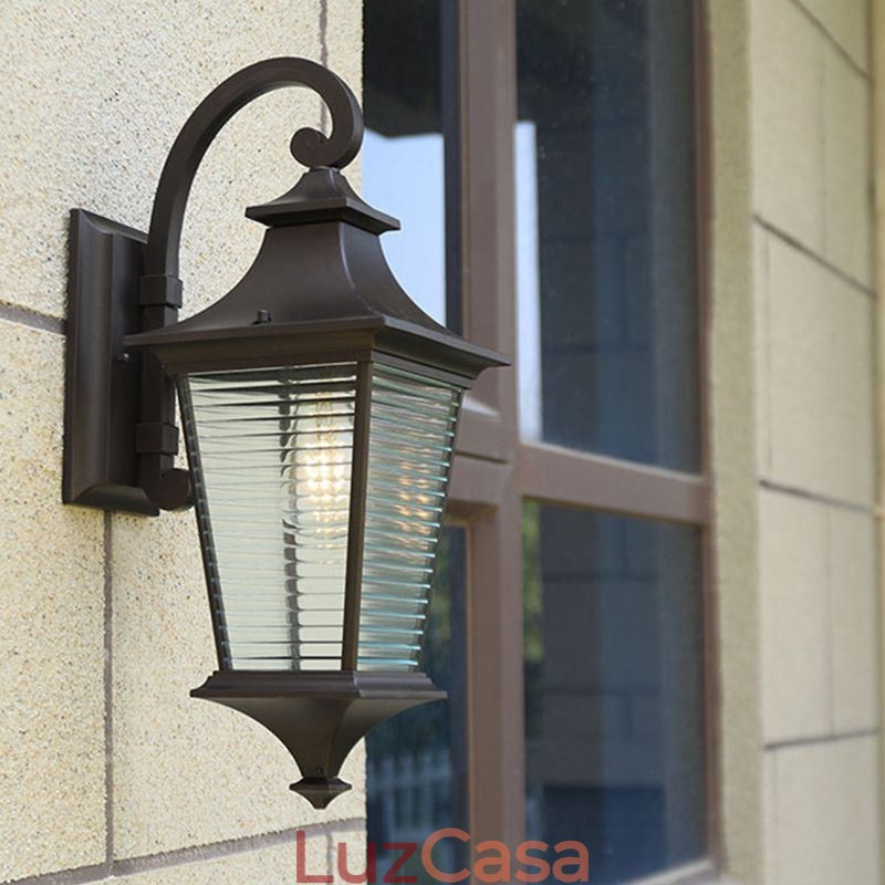 Luz externa moderna à prova d'água gazebo luz de parede pátio corredor jardim varanda
