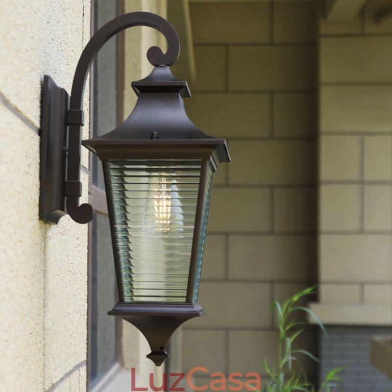Luz externa moderna à prova d'água gazebo luz de parede pátio corredor jardim varanda