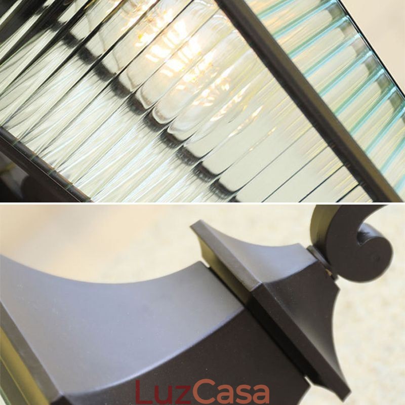 Luz externa moderna à prova d'água gazebo luz de parede pátio corredor jardim varanda